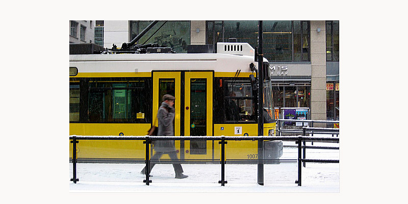 Berlin Transport Yellow Tram