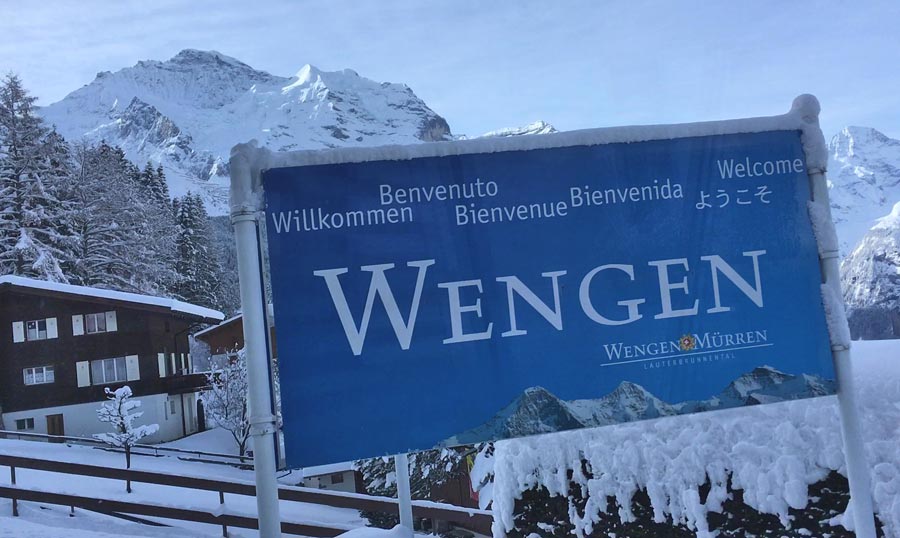 Wengen Resort Banner Sign